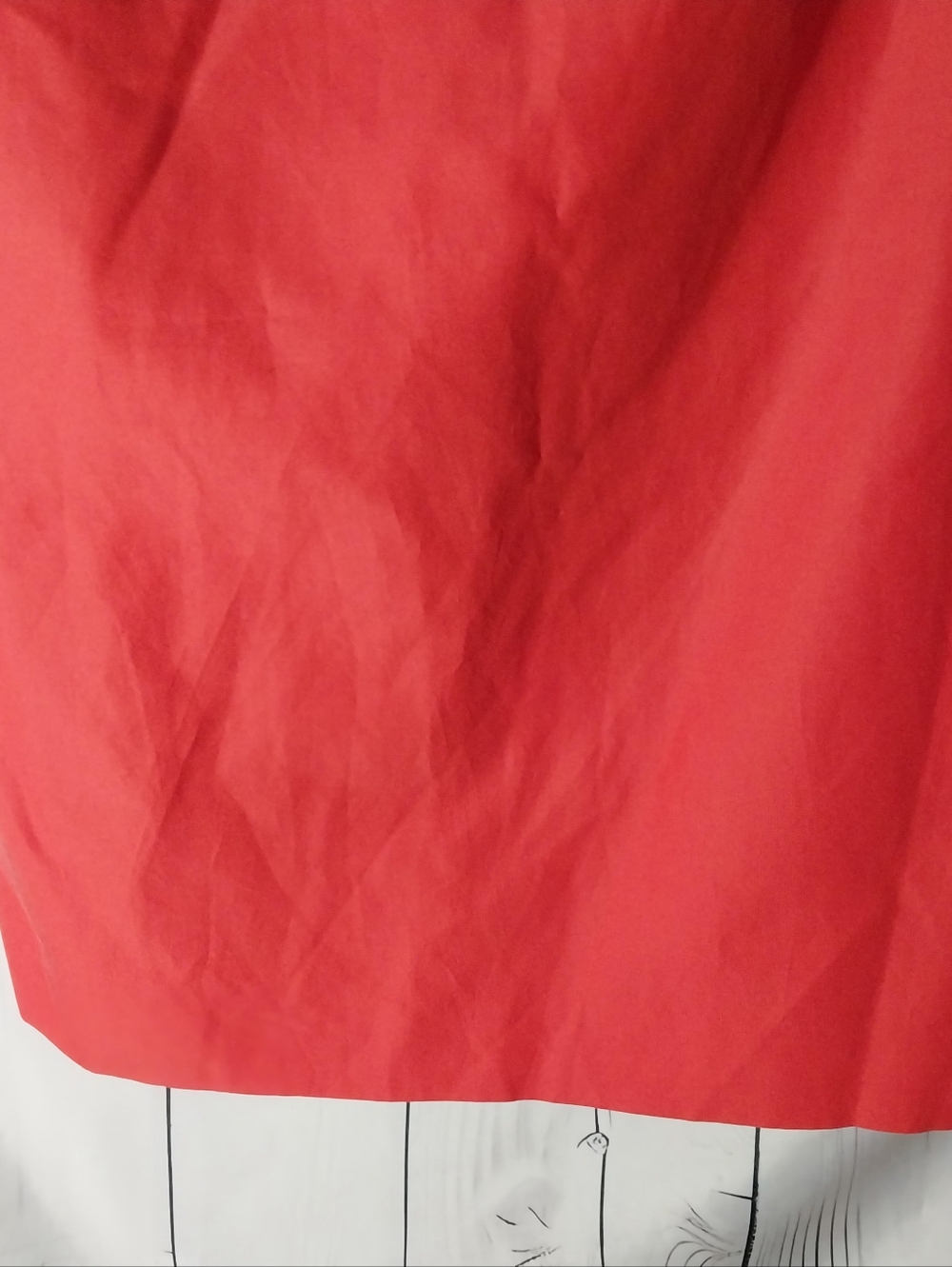J. Crew Red One-Shoulder Ruffle Sheath Cocktail Classic Contemporary Dress - Picture 5 of 8